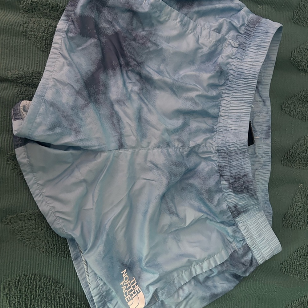 The North Face Light Blue Patterned Shorts